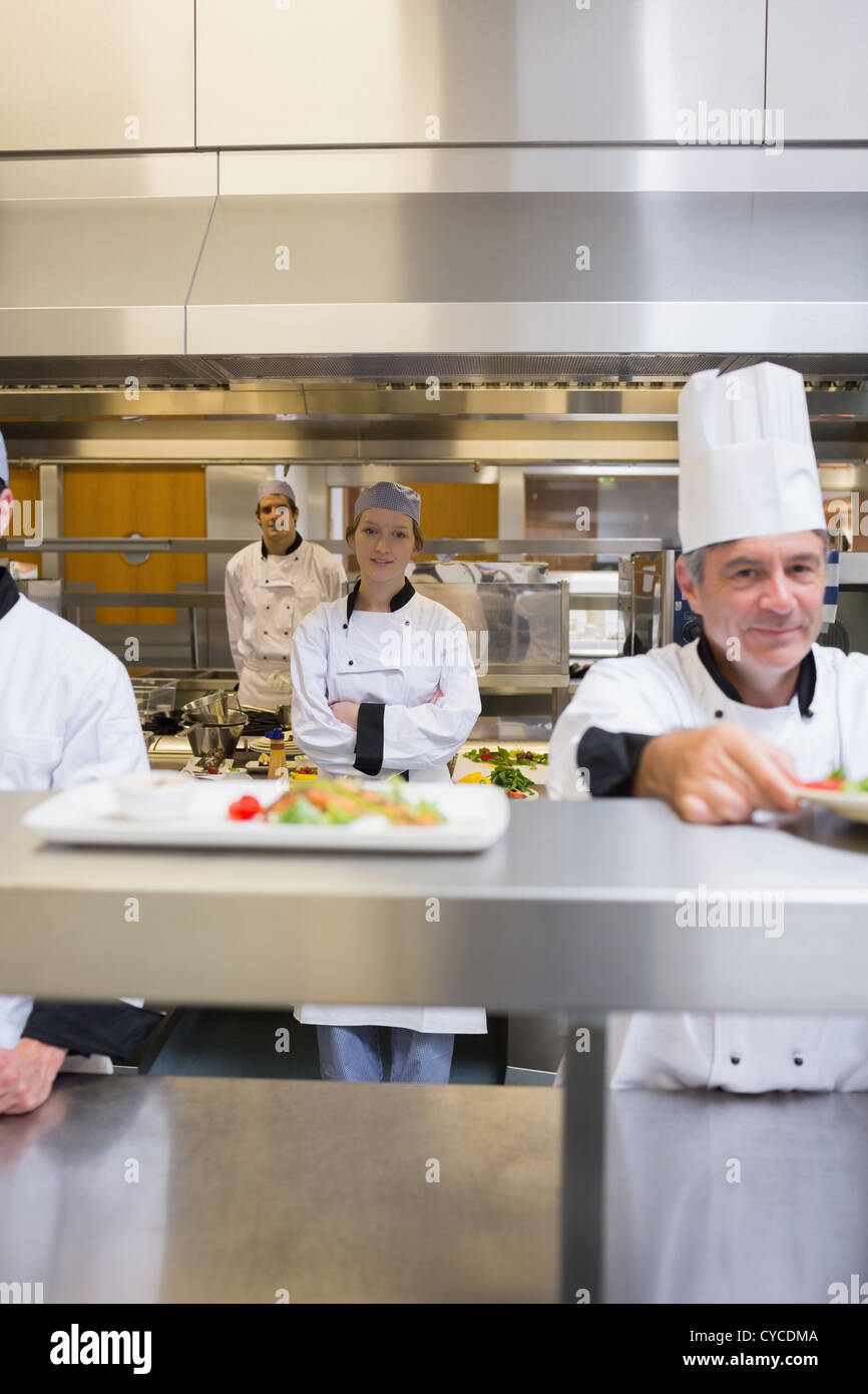 Busy restaurant kitchen Stock Photo - Alamy