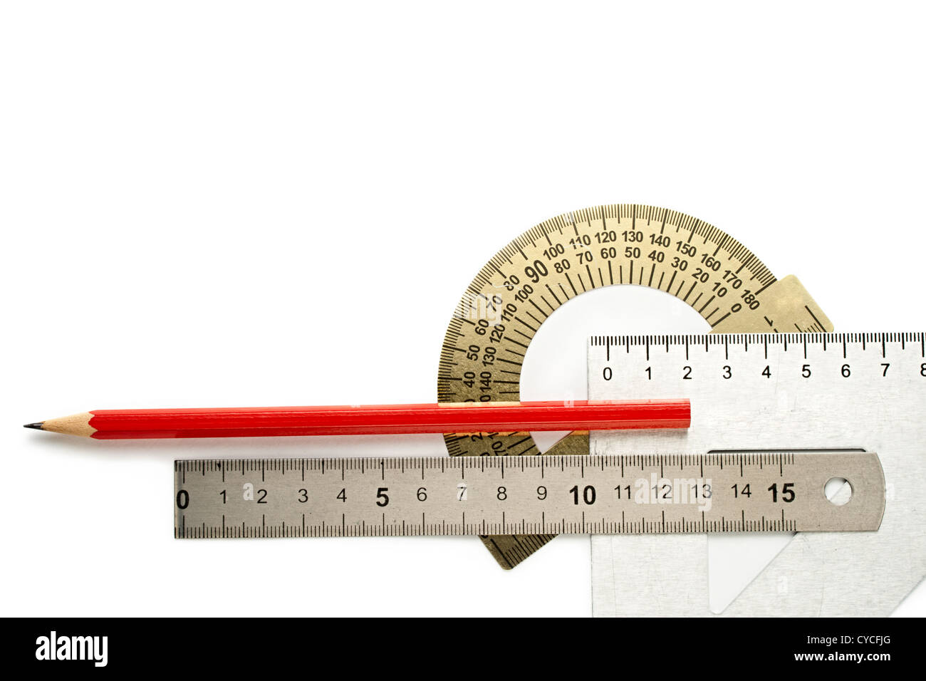 Drafting tools on white background Stock Photo Alamy