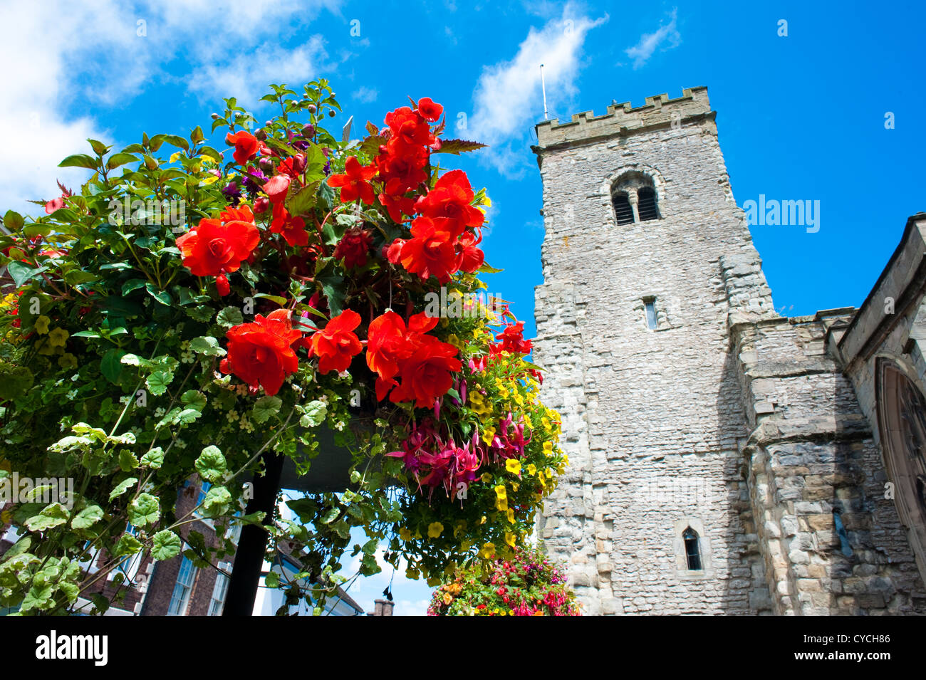 Holy Trinity Church, Much Wenlock, Shropshire, England Stock Photo Alamy