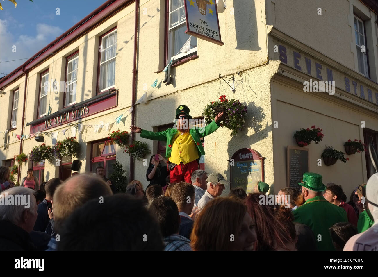 Flushing Carnival in Cornwall, UK Stock Photo Alamy