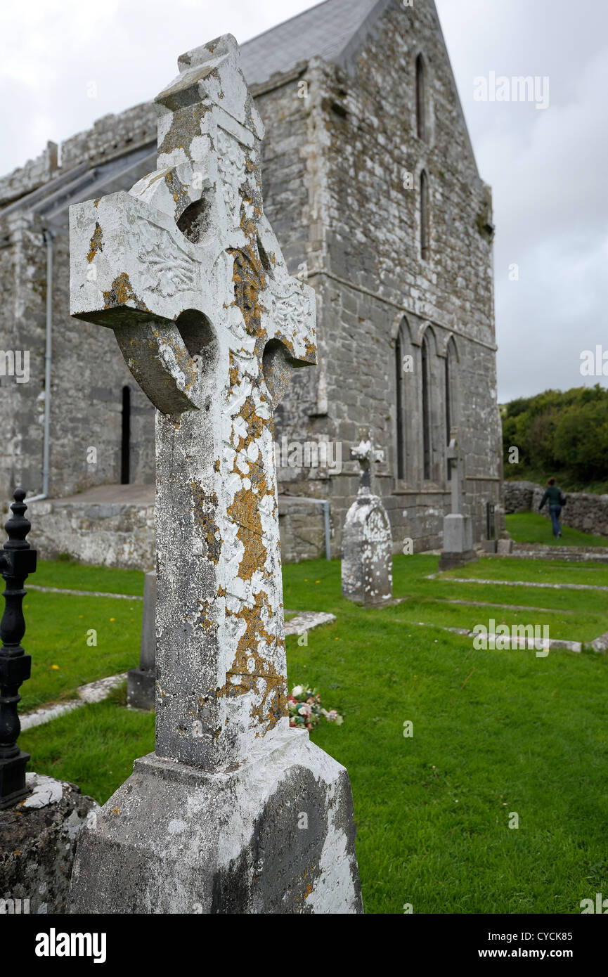 Corcomroe Abbey (Irish: Mainistir Chorco Modhruadh) is an early 13th-century Cistercian monastery Stock Photo