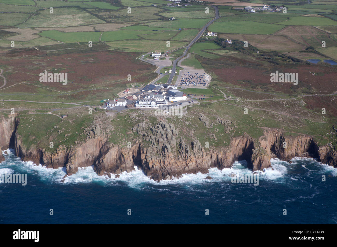 The development at Lands End, West Cornwall Stock Photo Alamy