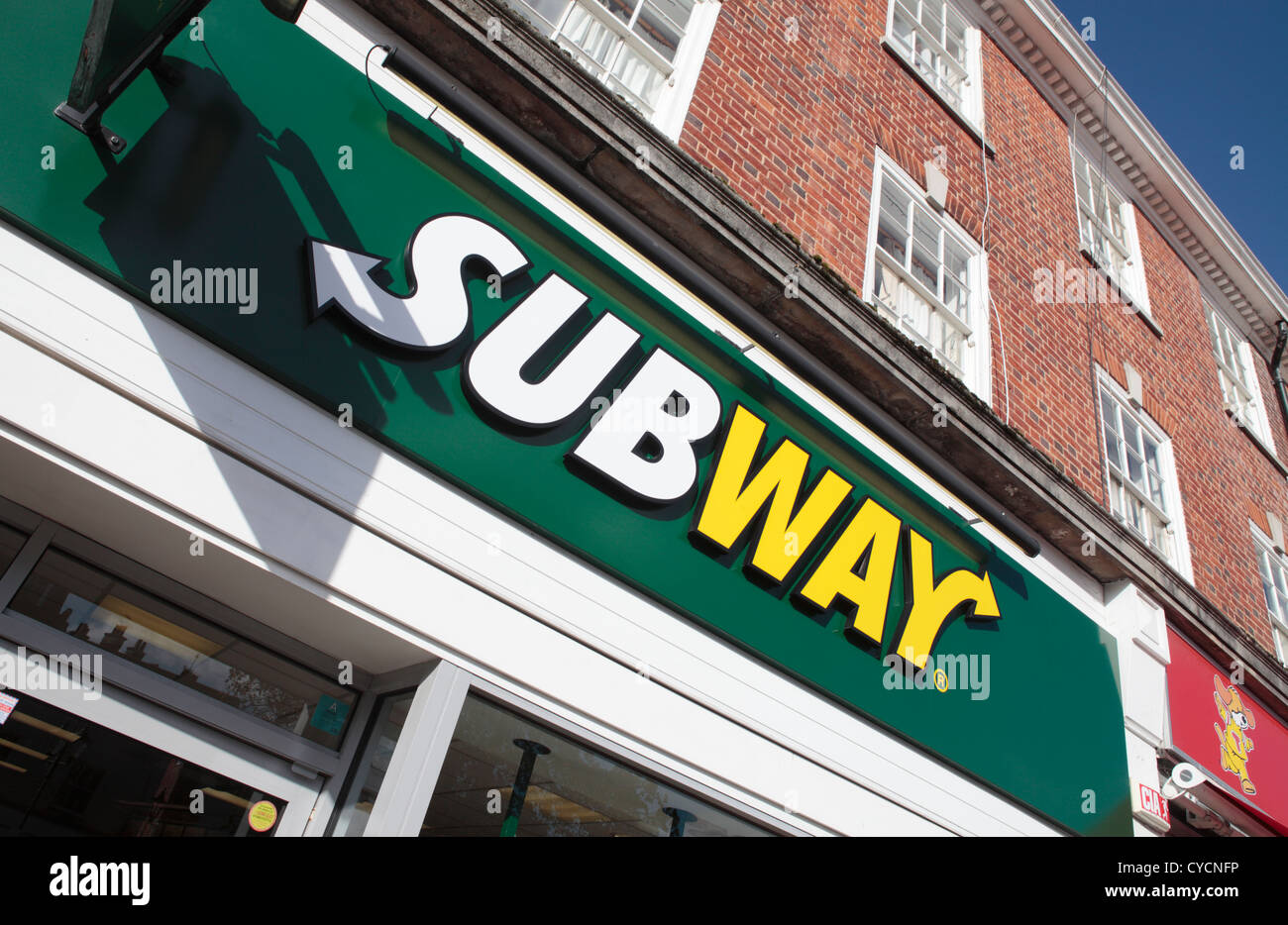 Subway Sandwich Bar Stock Photo