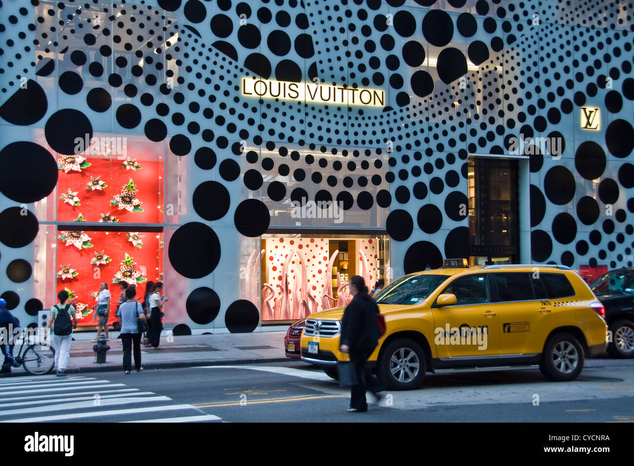 Louis Vuitton store decorated by japanese artist Kusama Yayoi - Fifth  avenue, New York City, USA Stock Photo - Alamy