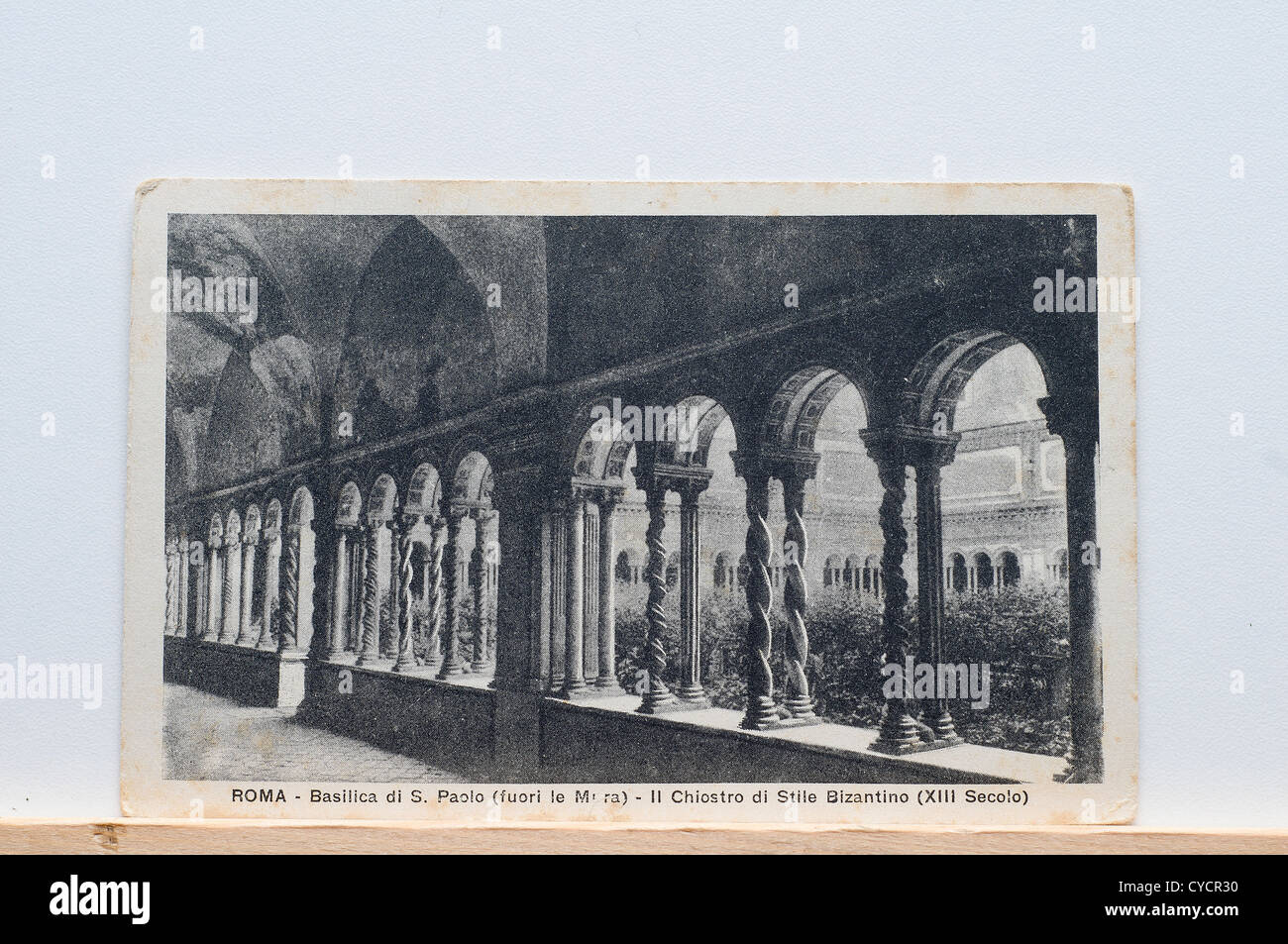 A view of Rome in an old postcard Stock Photo - Alamy