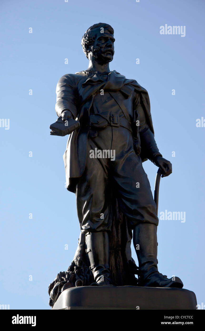 Statue of David Livingston in Princes Street Gardens, Edinburgh, Scotland Stock Photo Alamy