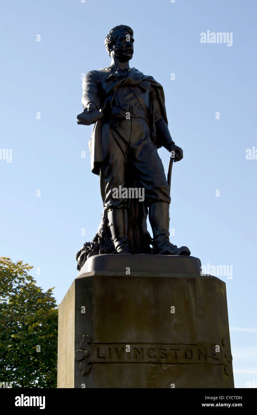 Statue of David Livingston in Princes Street Gardens, Edinburgh, Scotland Stock Photo Alamy