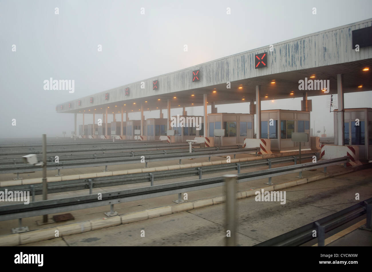 Toll booths Stock Photo Alamy