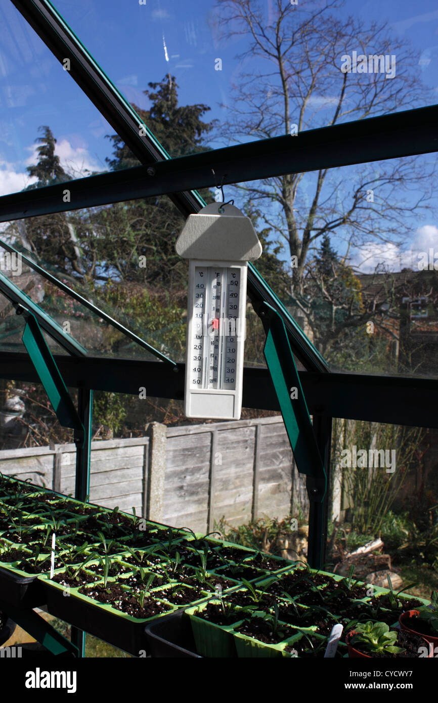 Greenhouse thermometer hi-res stock photography and images - Alamy