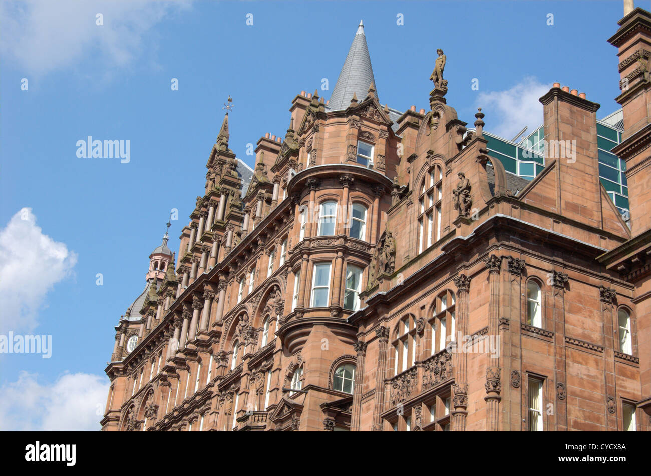 Traditional Sanstone City Centre Building In Glasgow Scotland Stock traditional-sanstone-city-centre-building-in-glasgow-scotland-stock