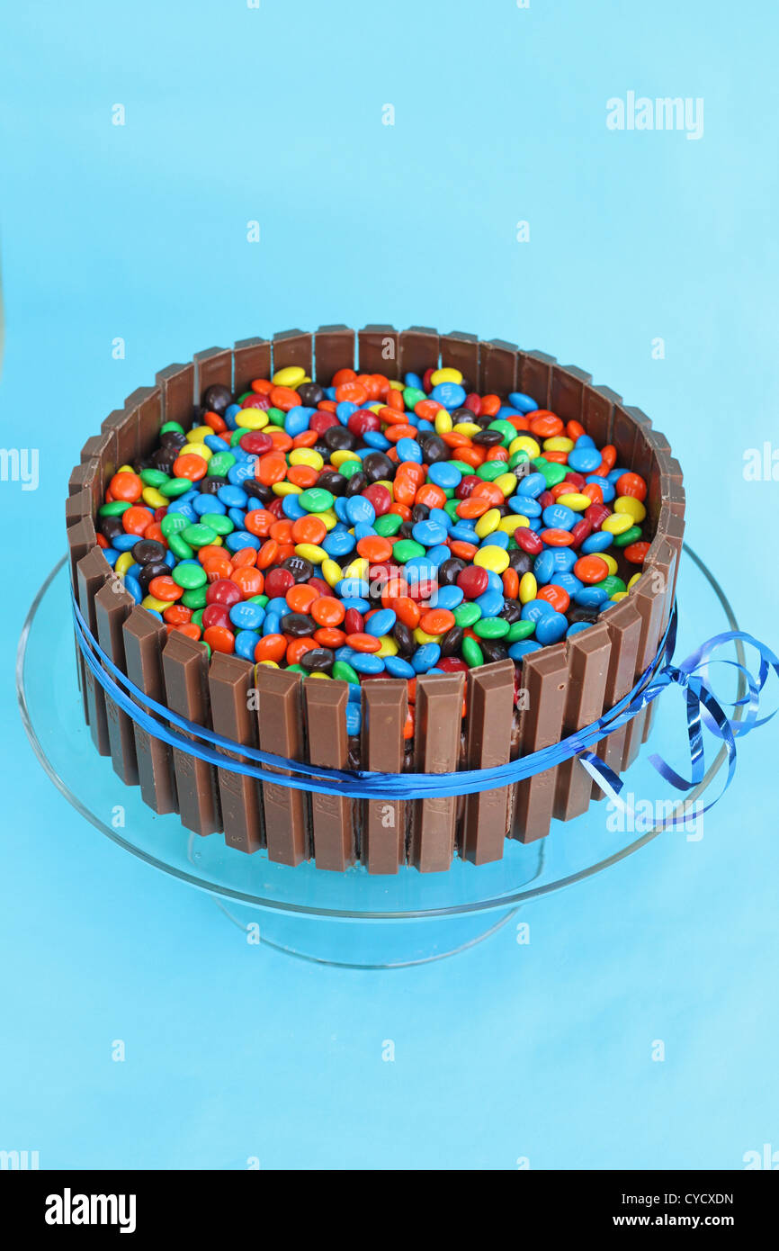 A Kit Kat cake. Stock Photo