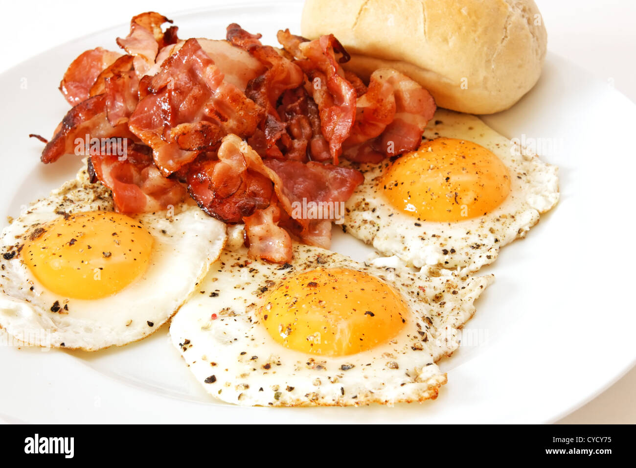 Ham and eggs Stock Photo - Alamy