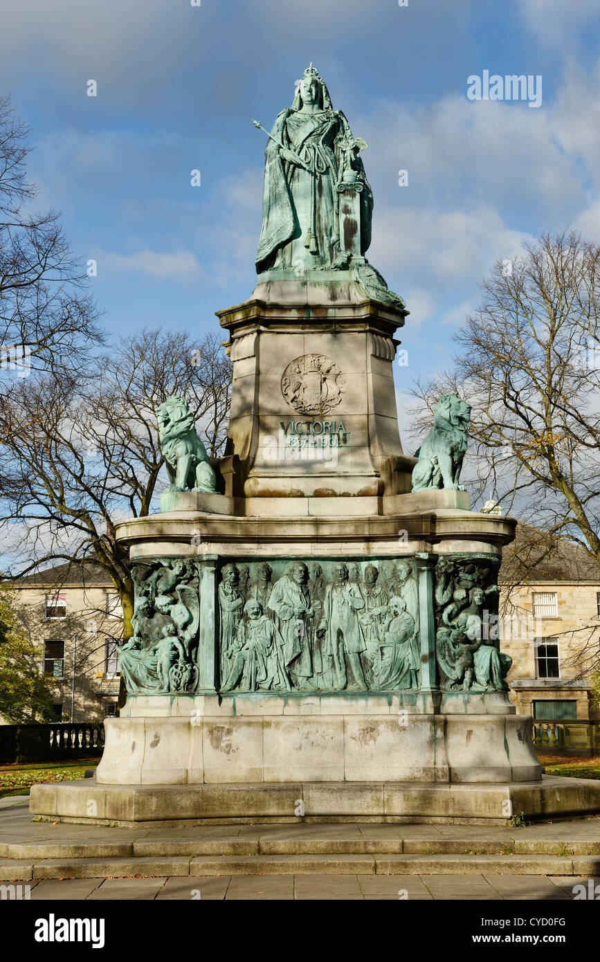 Queen Victoria monument in Dalton Square, Lancaster Stock Photo