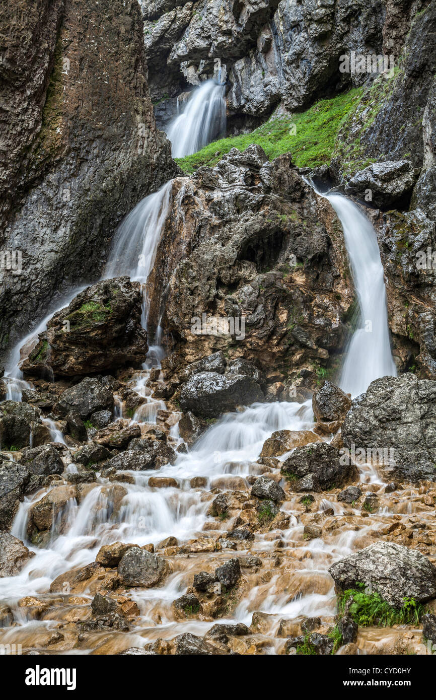 Waterfall at Gordale Scar, North Yorkshire. Stock Photo