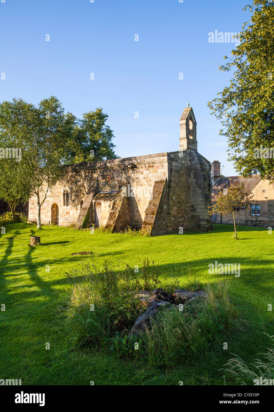 Remains of the Chapel of St Mary Magdalene in Ripon also known as the Leper Chapel, North Yorkshire. Stock Photo