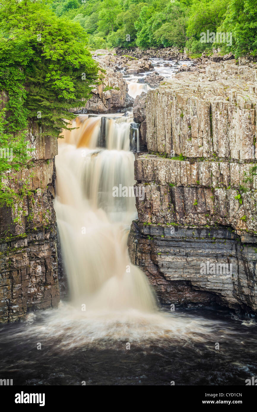 High Force on the River Tees near Middleton-in-Teesdale, County Durham. Stock Photo