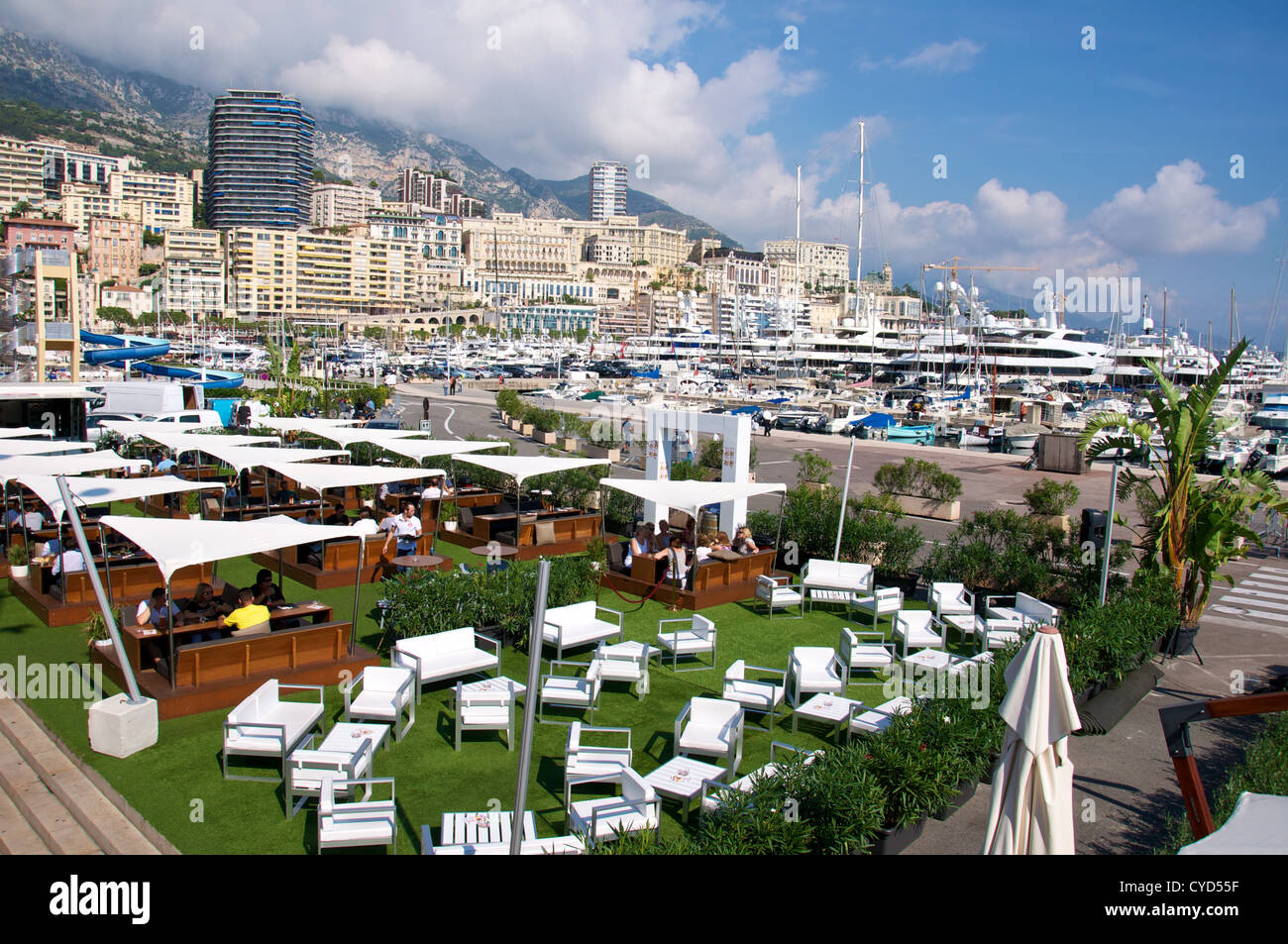 Port De Fontvielle  Monte Carlo, Monaco. Stock Photo