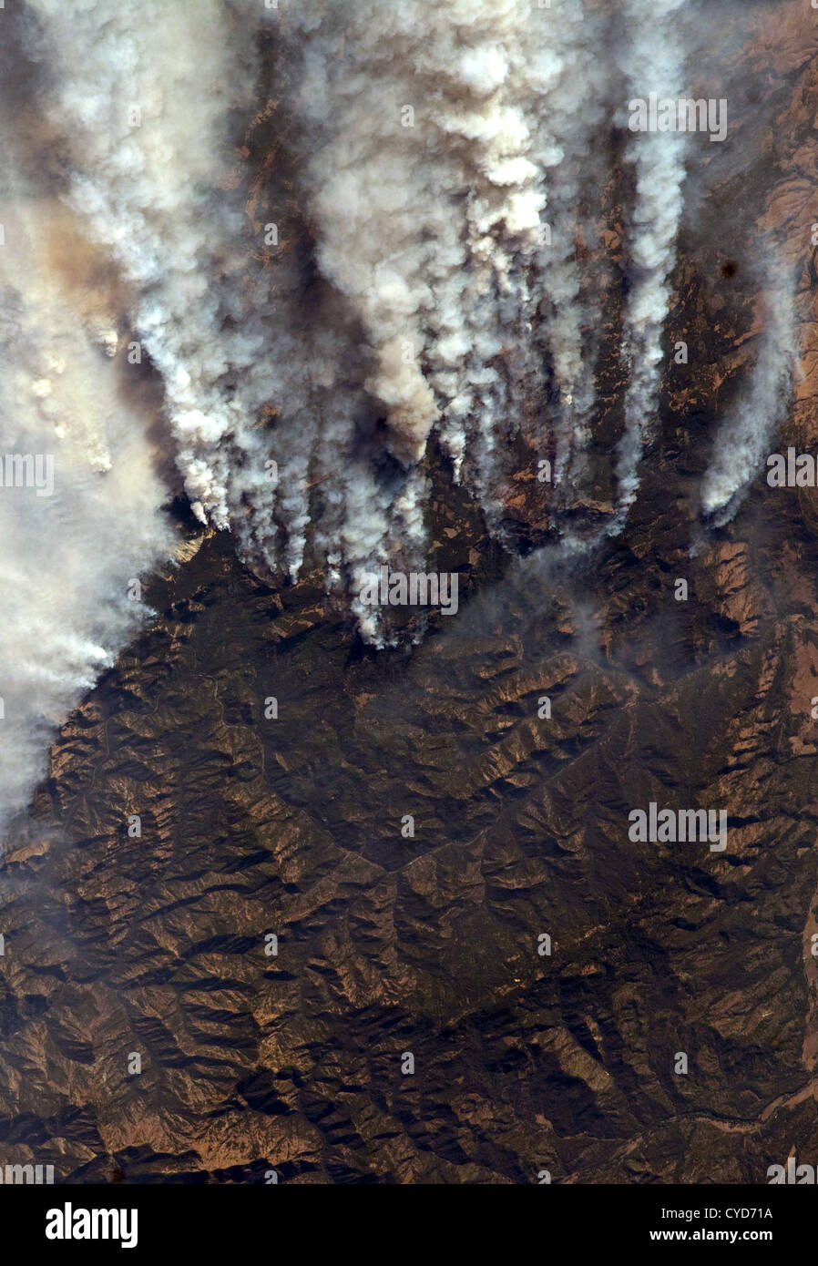 Wildland Fires in Idaho, wildfires, USA Stock Photo