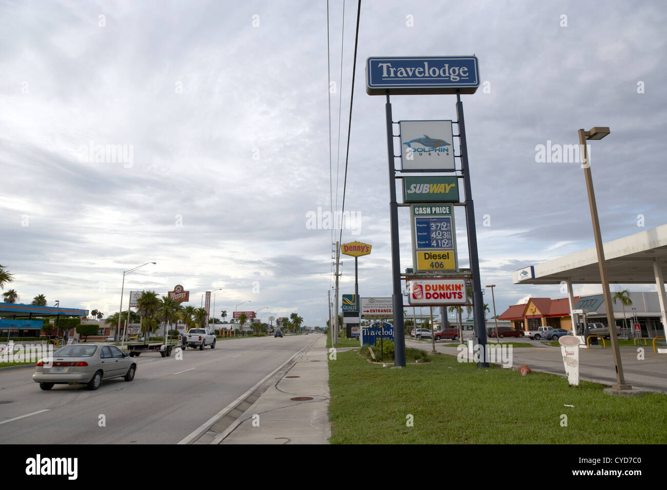 independent dolphin fuel gas station homestead usa Stock Photo