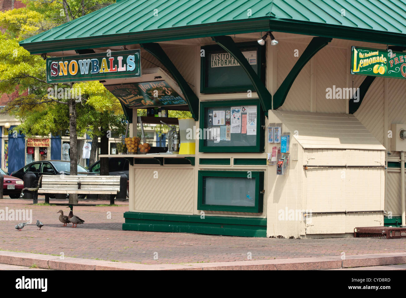 outdoor concession stand selling drinks and snacks Baltimore, Maryland