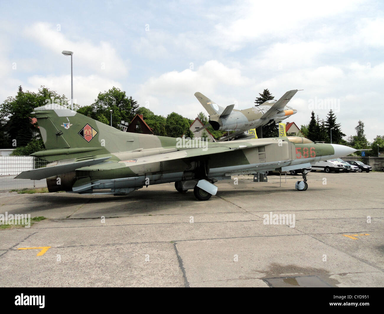 East German Airforce MiG-23 Flogger no 586 Stock Photo