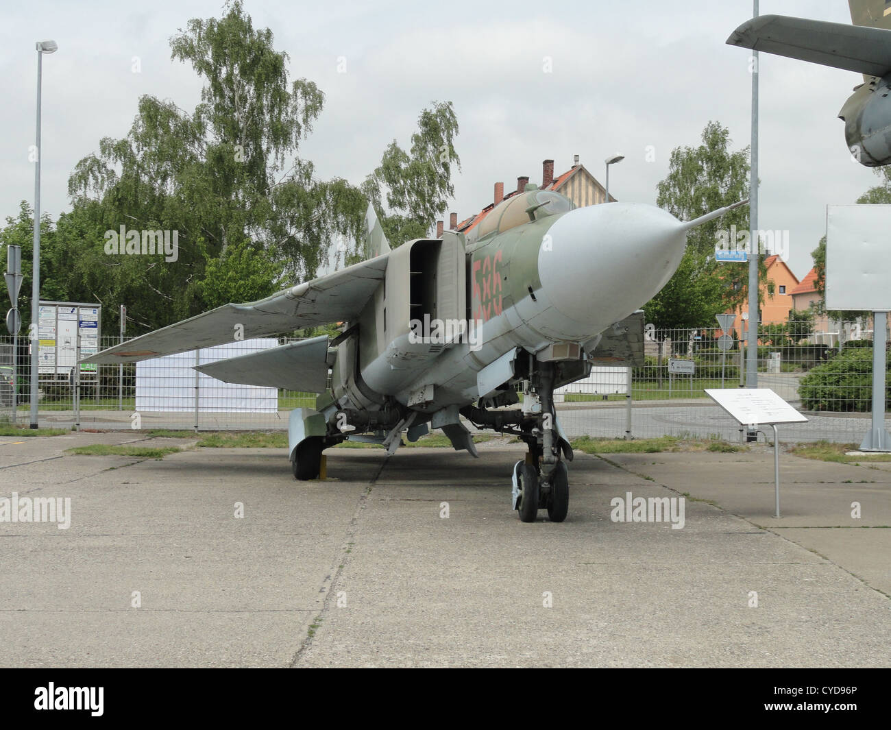 East German Airforce MiG-23 Flogger no 586 Stock Photo