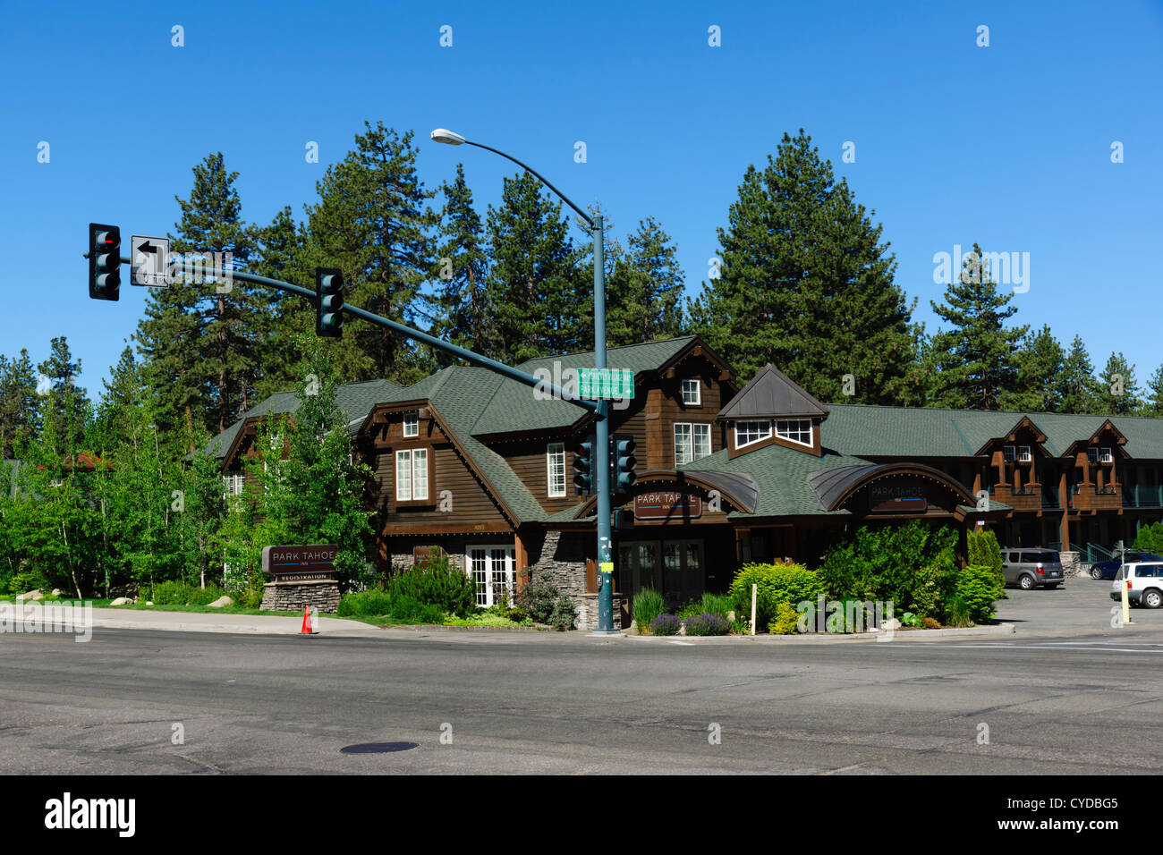 Lake Tahoe South Lake Tahoe, Park Tahoe motel Stock Photo Alamy