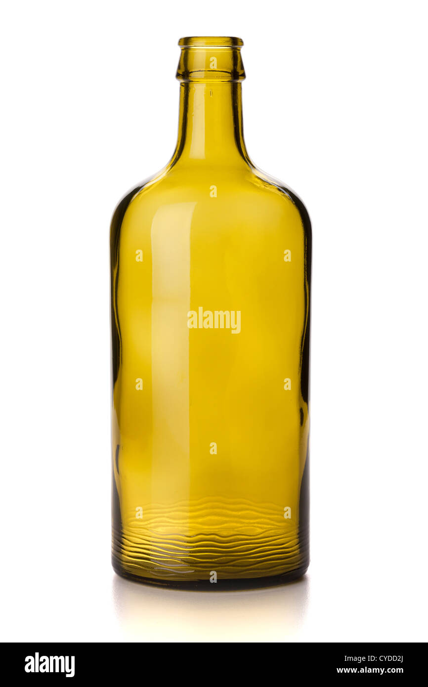 Empty vintage bottle. Isolated on white background Stock Photo - Alamy