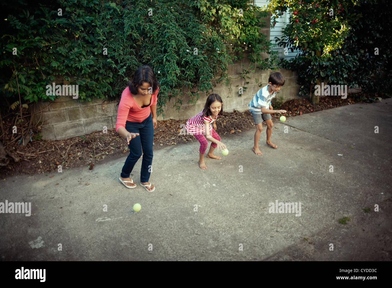 Girl Bouncing Ball Stock Photos And Girl Bouncing Ball Stock Images Alamy