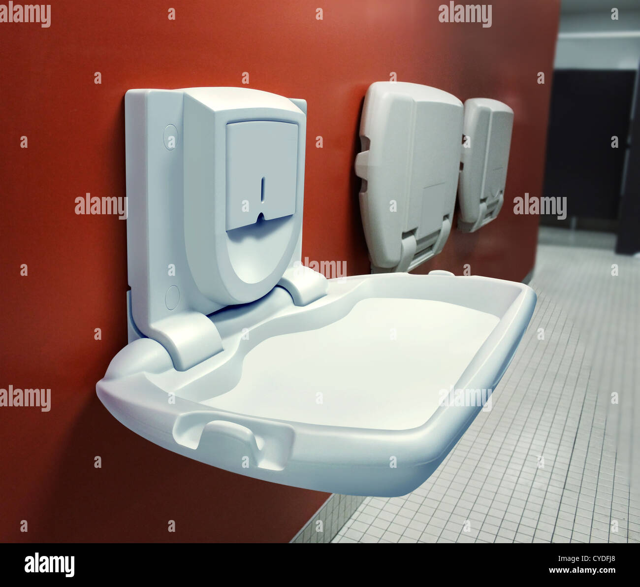 wall diaper changing table