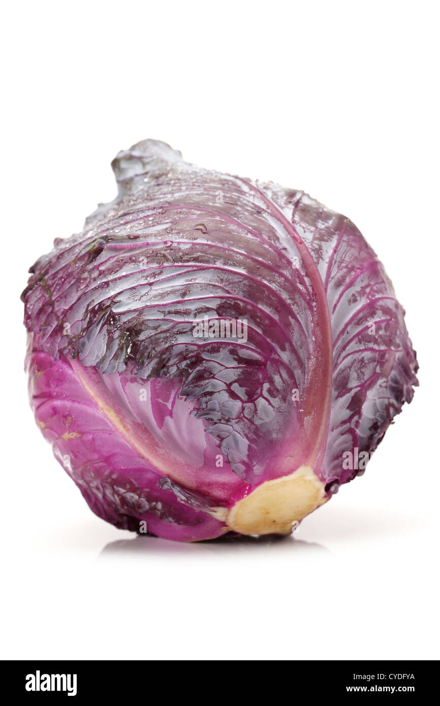Cabbage, Red Cabbage, Vegetable, Red, Cross Section, Food, Salad, Purple, Portion, Raw, Half Full, White, Shredded, Freshness, Stock Photo