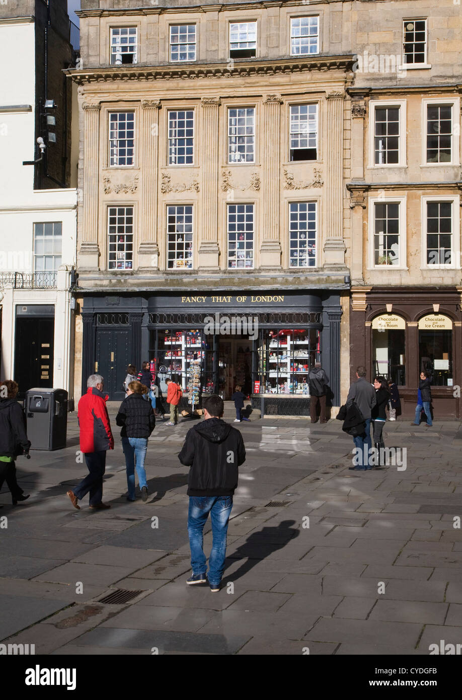 "Fancy That of London" shop in Abbey Square, Bath, Somerset, England