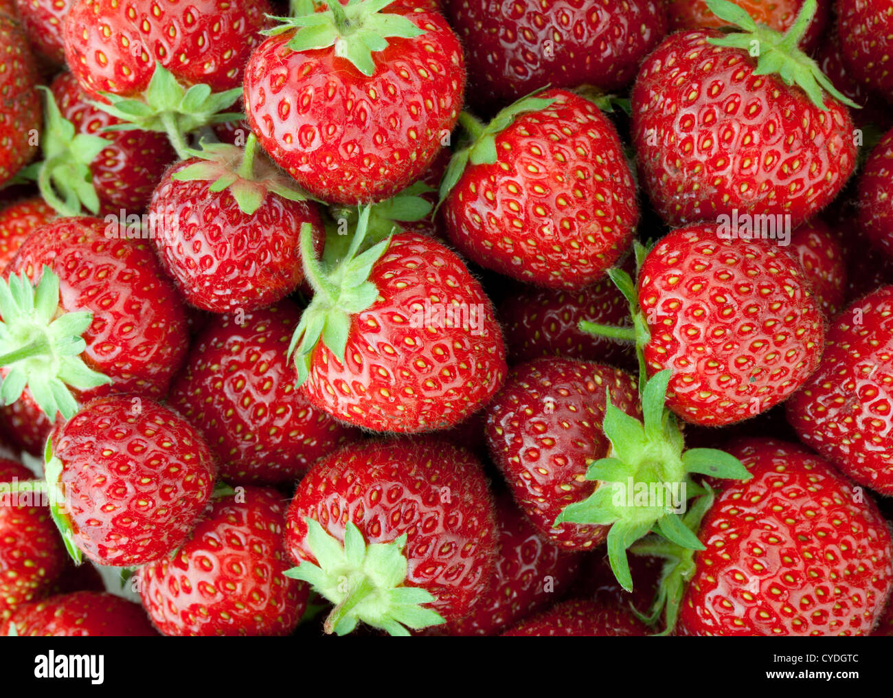Fresh ripe strawberry closeup Stock Photo - Alamy