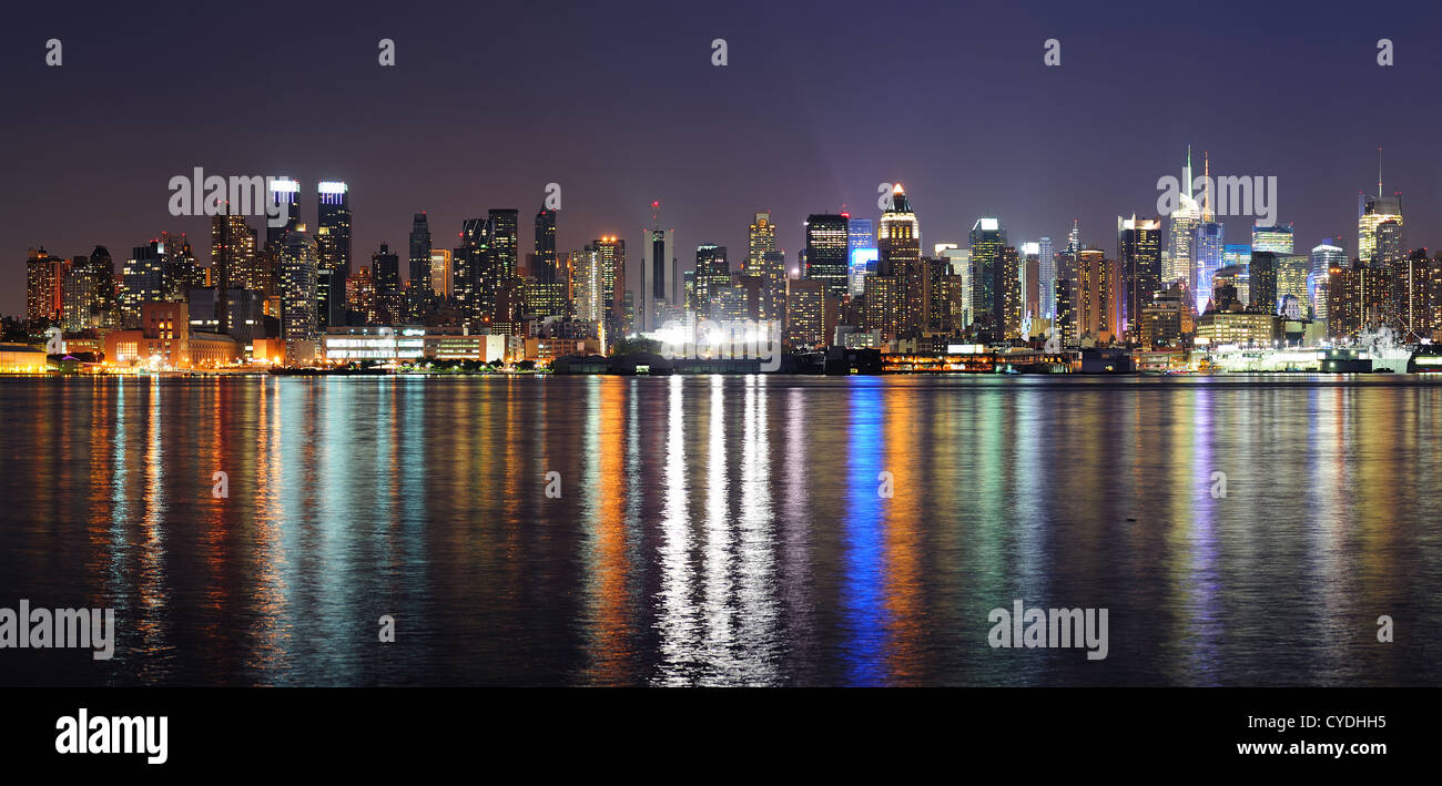 New York City Manhattan midtown skyline Stock Photo - Alamy