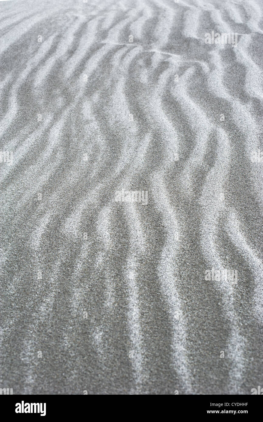 Abstract texture of sand dune in desert Stock Photo