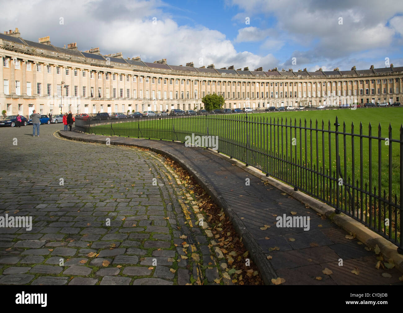 Royal Crescent, Bath, Somerset, England Georgian architecture architect John Wood the Younger built between 1767 and 1774. Stock Photo