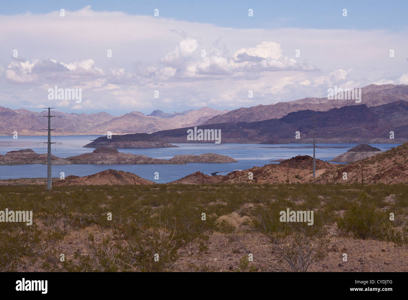 Lake Mead the largest reservoir in the United States, formed by water