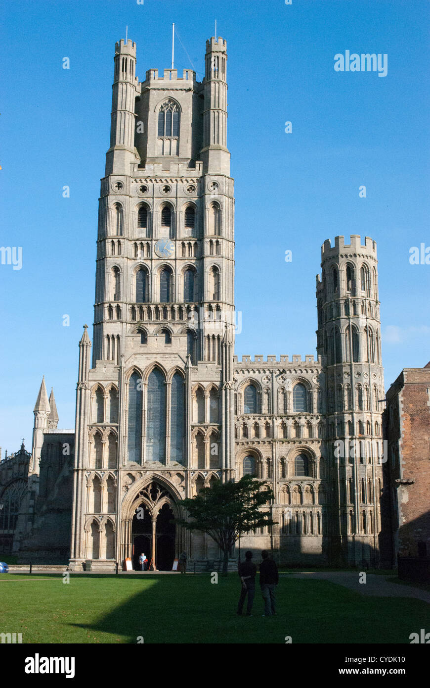 West Tower of Ely Cathedral Stock Photo - Alamy