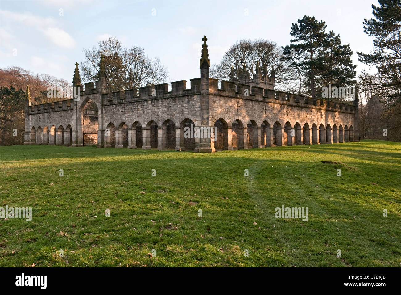 The Deer House (1760) in the park at Auckland Castle, Bishop Auckland, County Durham, UK Stock Photo
