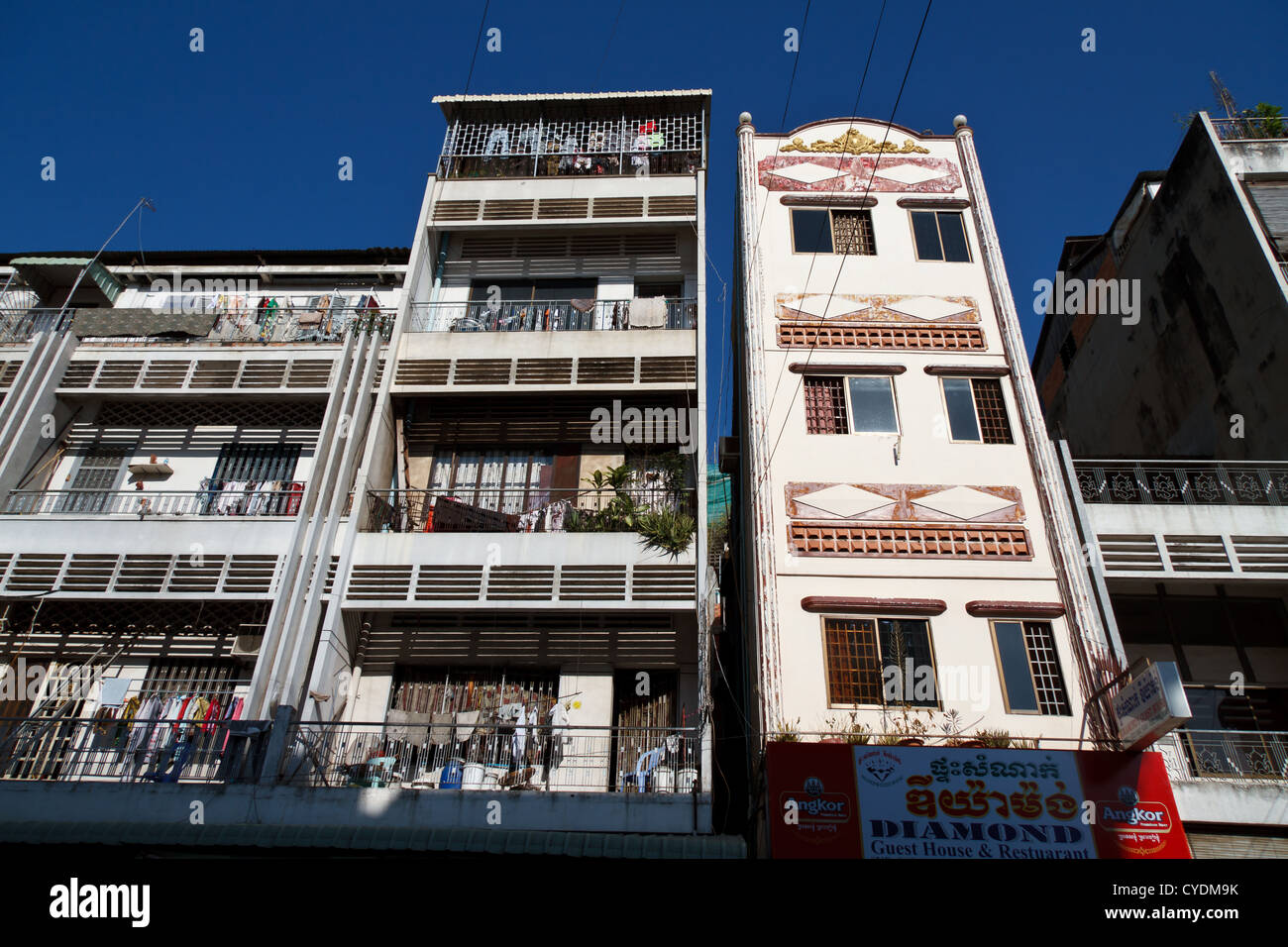 Typical Apartment Building in Phnom Penh, Cambodia Stock Photo Alamy
