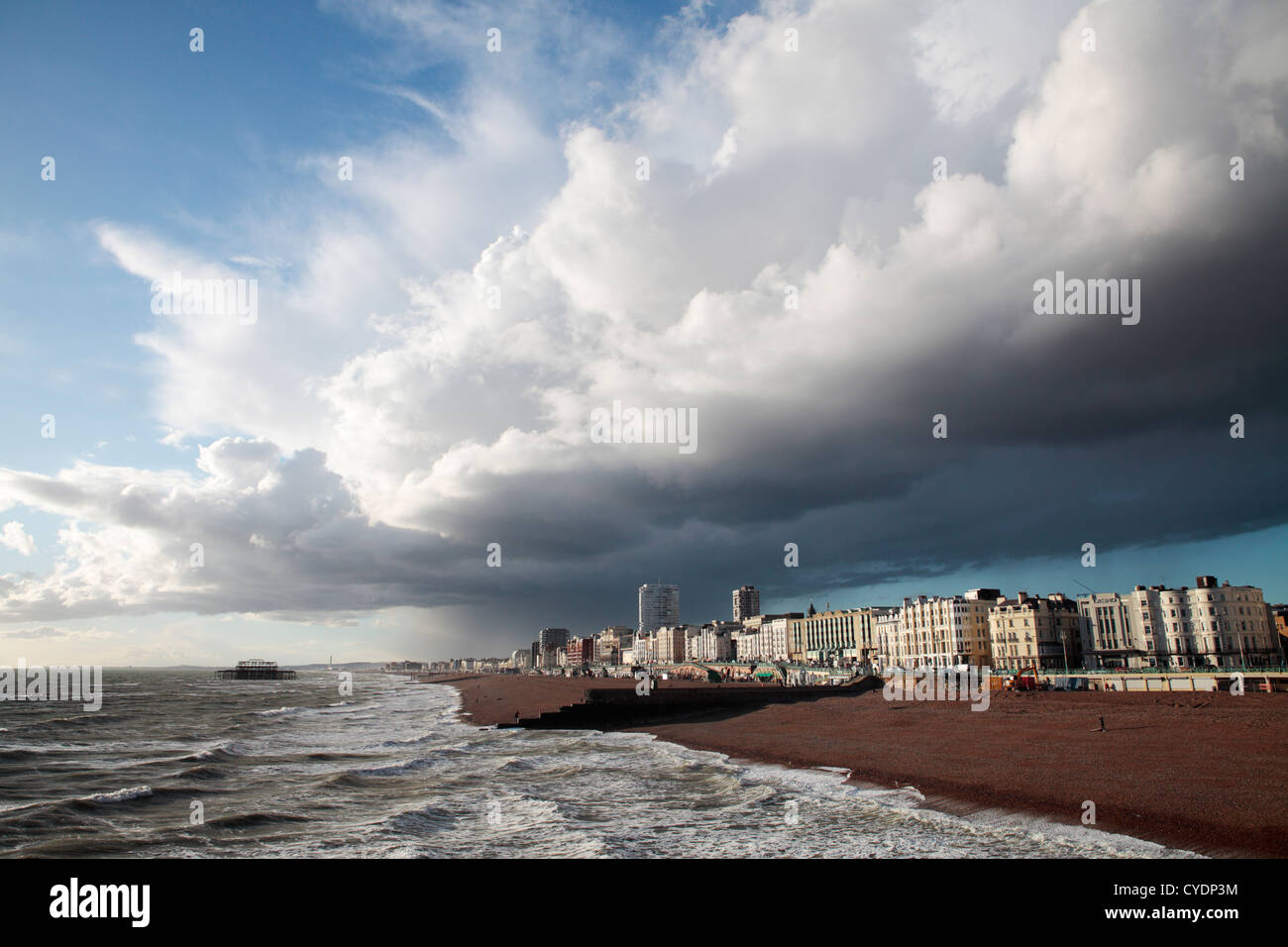 Winter Storm over Brighton, England Stock Photo