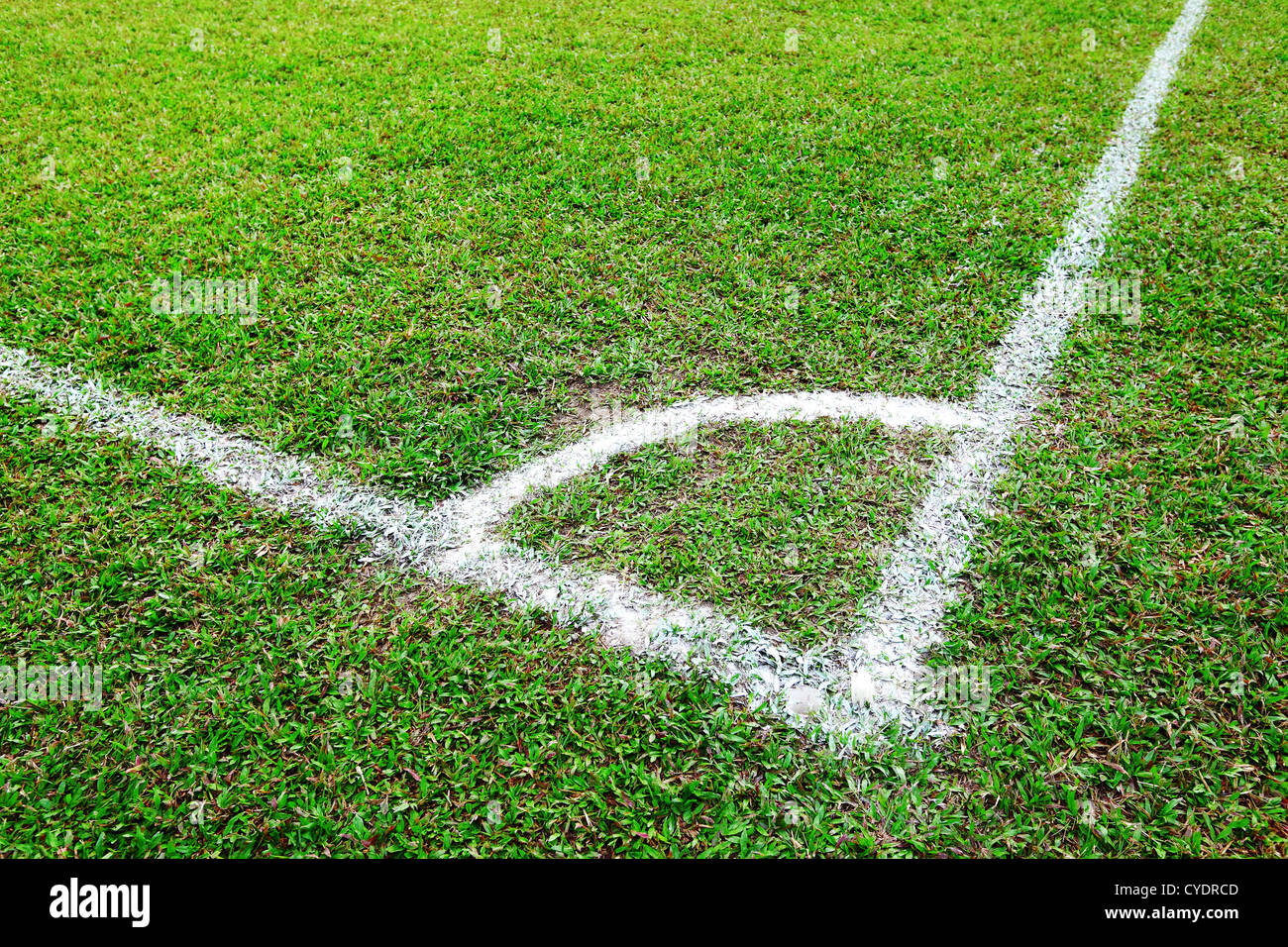 Corner of soccer field Stock Photo Alamy