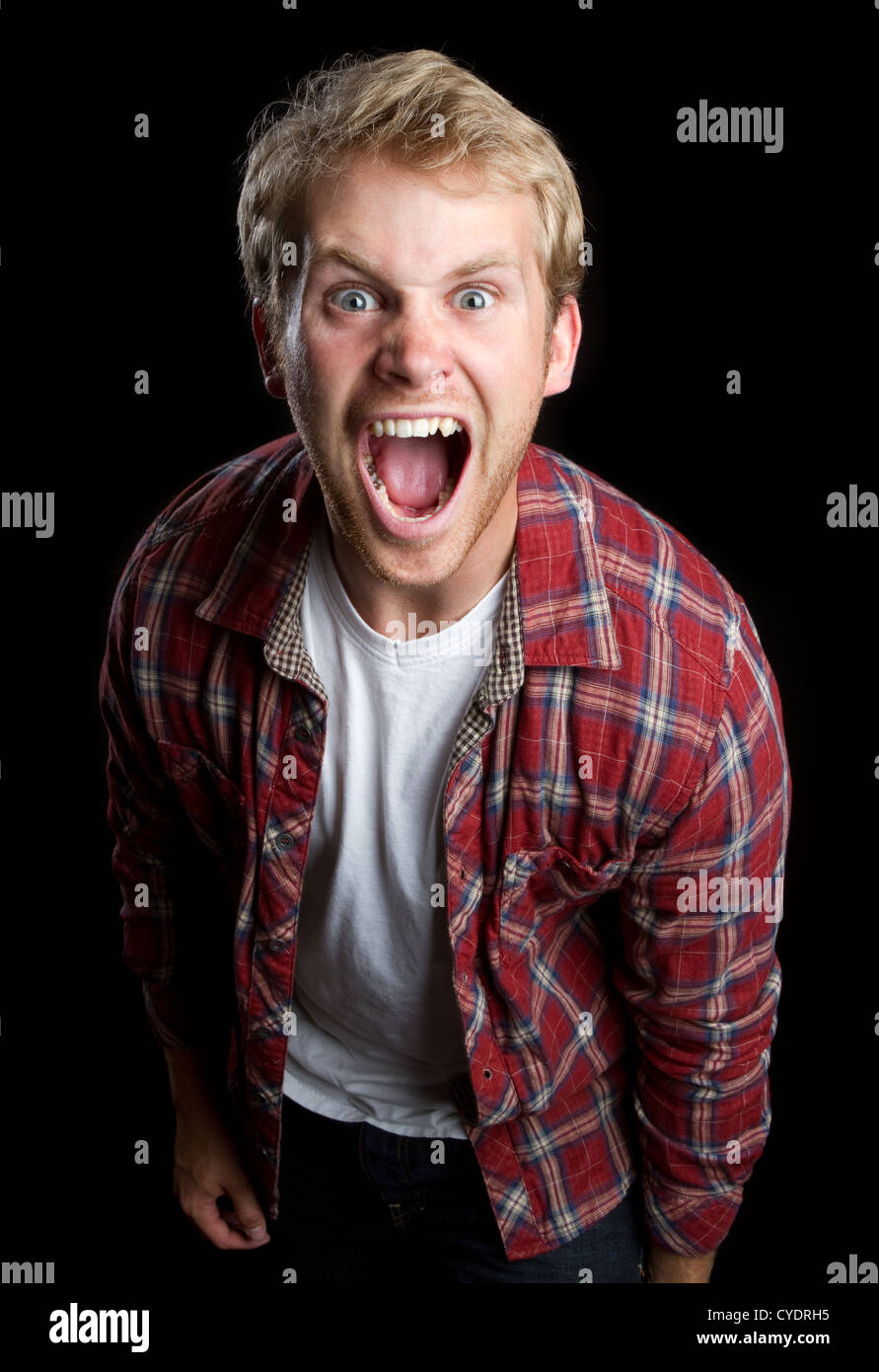 Man yelling scary hires stock photography and images Alamy