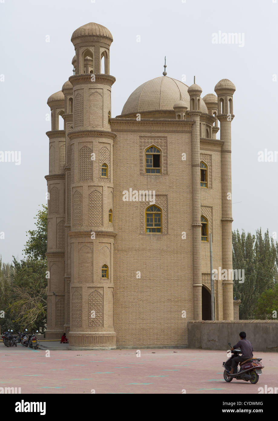 Mosque, Keriya, Xinjiang Uyghur Autonomous Region, China Stock Photo