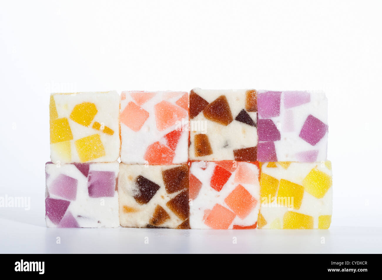Traditional Japanese gelatin candies made from agaragar Stock Photo