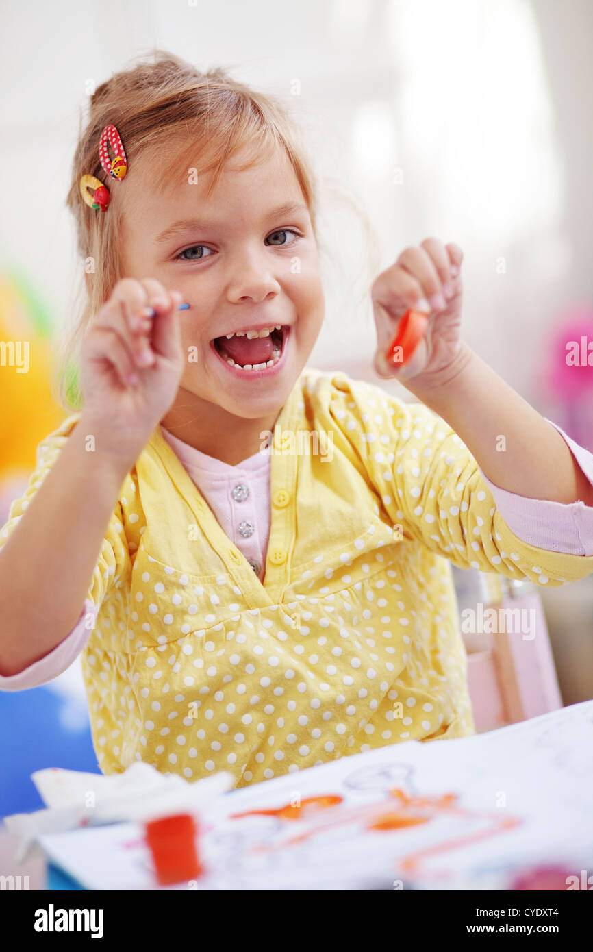 Child art activity hi-res stock photography and images - Alamy