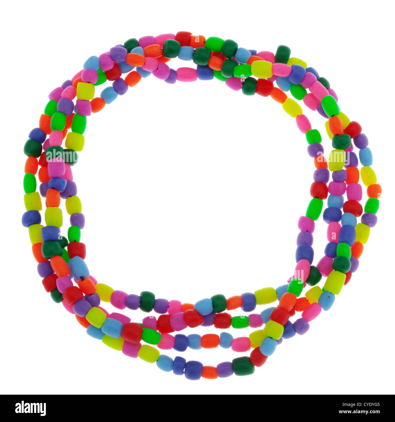 Handmade plastic bijouterie isolated on white Stock Photo - Alamy