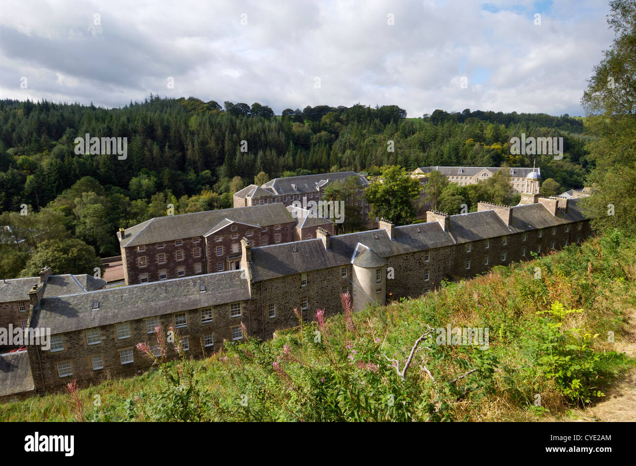 New Lanark, UNESCO World Heritage Site, Lanarkshire, Scotland Stock Photo