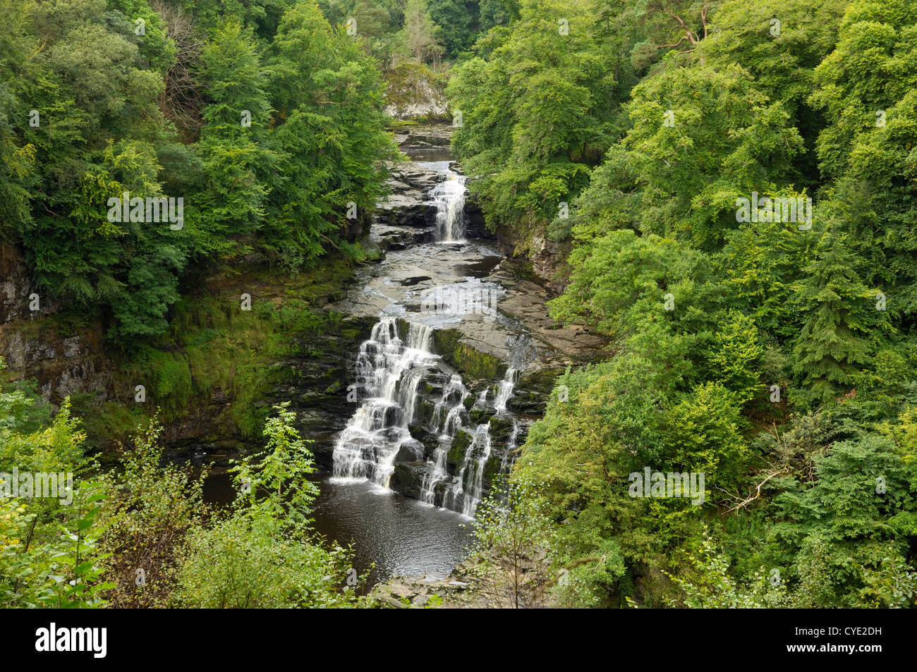 Clyde Falls, near New Lanark, Lanarkshire, Scotland Stock Photo