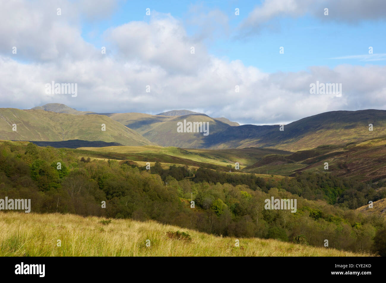 View from Callander Crags, Callander, Loch Lomond and Trossachs ...